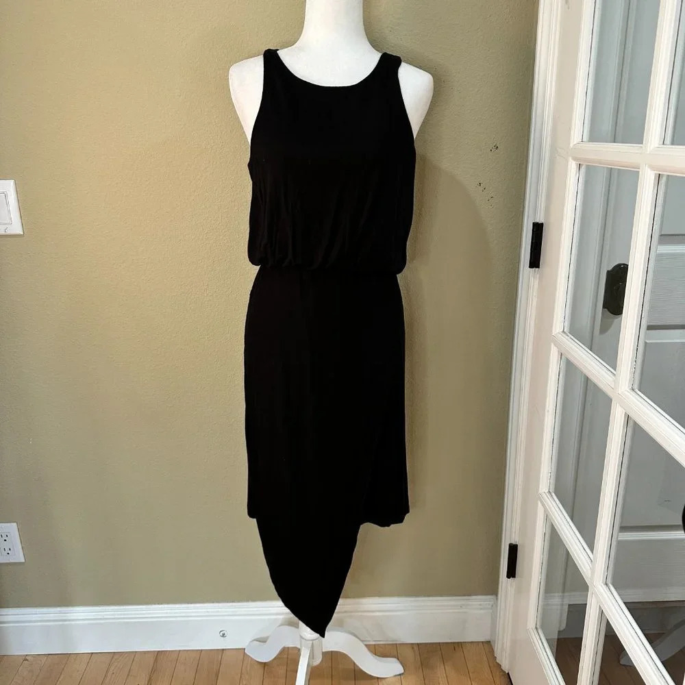 NORDSTROM Bobeau Drape Front Knit Tank Midi Dress - medium - Picture 3 of 11